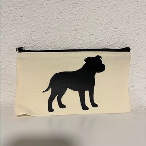 New Custom Pitbull Pitty Breed Dog Cosmetic Pouch